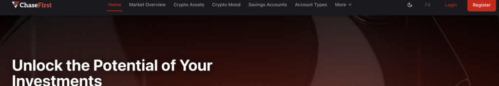 Chasefirst.com scam platform red flags