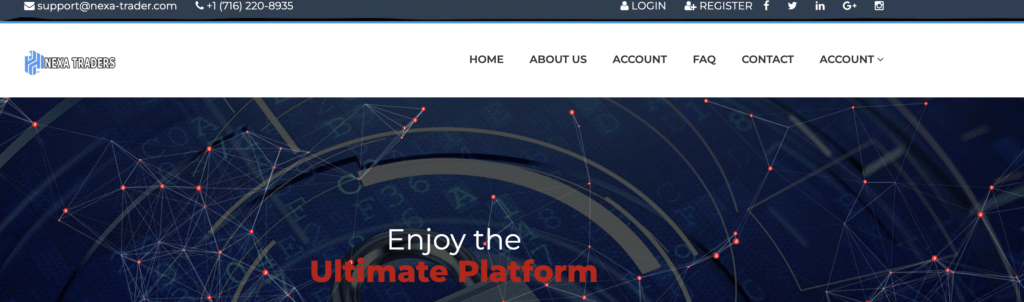 Nexa-Trader.com website homepage