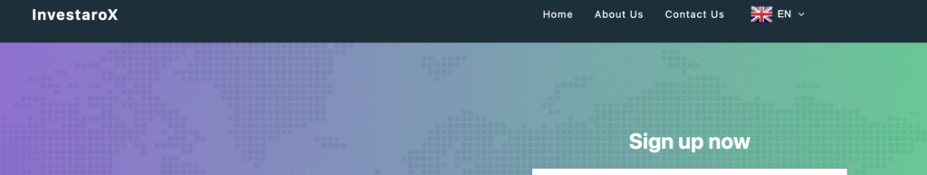 Igomatradeix homepage screenshot showing login form