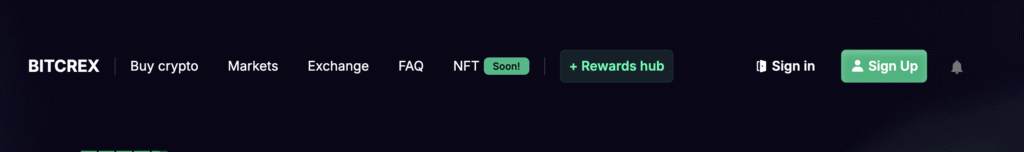 Bitcrex scam warning banner