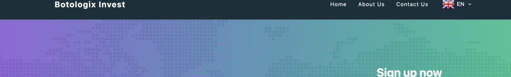Botologix Invest platform screenshot