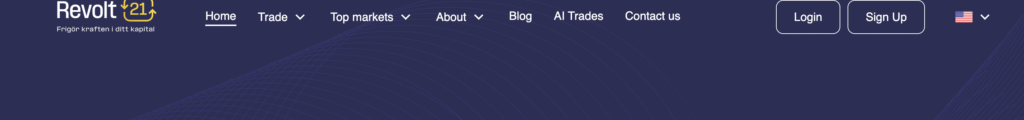 Revolt21.net homepage screenshot”