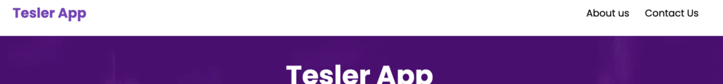 Tesler App AI platform homepage