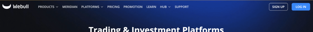 Screenshot of webull-uk.com login page"