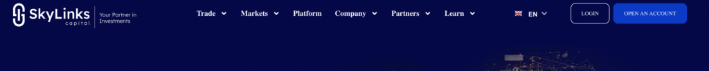 Skylinkscapital scam warning banner