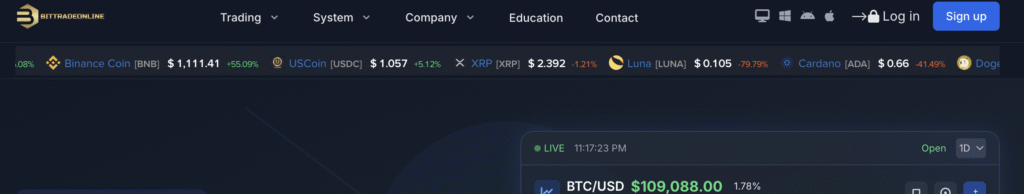 BitTradeOnline.net scam review — examples of red flags