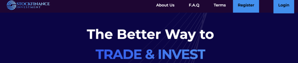 Stock Finance Investment red flags — screenshot of suspicious platform elements