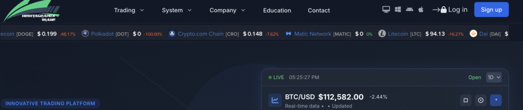 heritageapextrades.com scam warning – unregulated trading site