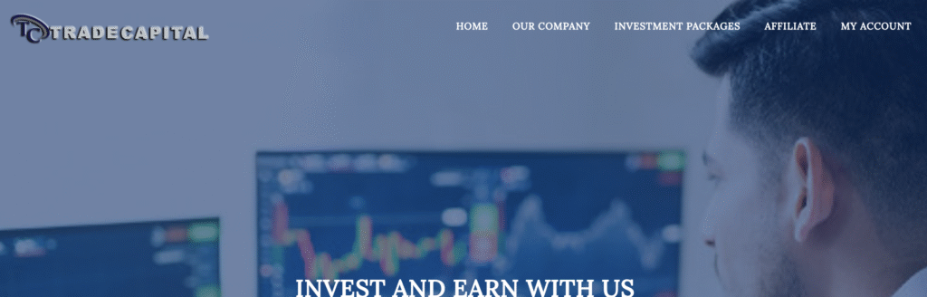 TradeCapitalLimited.org scam website screenshot