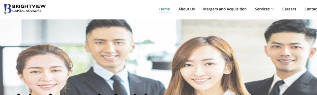 BrightViewCapitalAdv.com website screenshot showing scam signs”