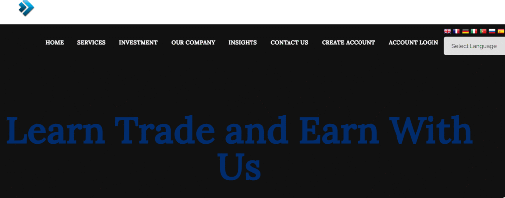 AiDrivenTradeServices.com homepage scam warning