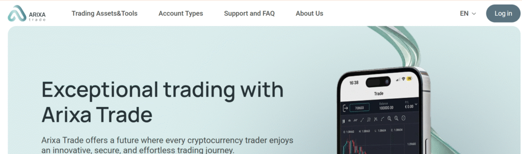 ArixaTrade.co scam review trading dashboard