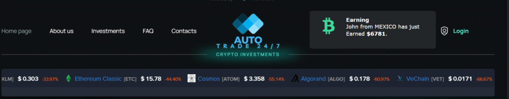 AutoTrade247.pro dashboard