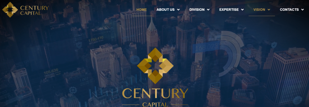 CenturyCapital.fund homepage screenshot