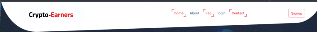Crypto-earners.xyz scam review website homepage
