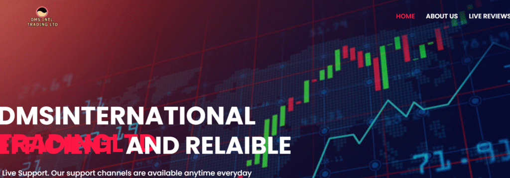 DMSInternational-TradingLT.com scam trading website screenshot