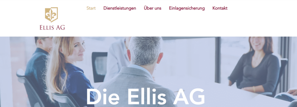 Ellis-AG.com homepage screenshot