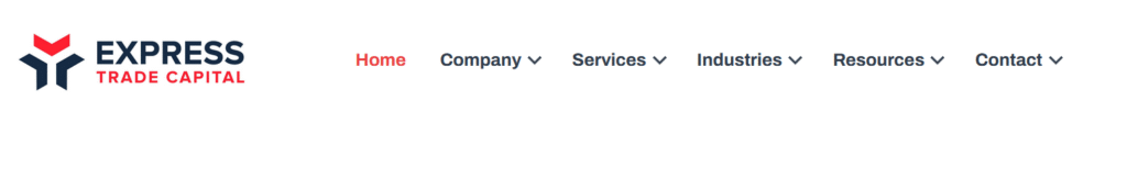 Expresstradecapital scam homepage screenshot showing red flags