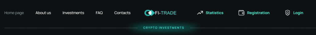 Screenshot of the FI-Trade.cc website homepage