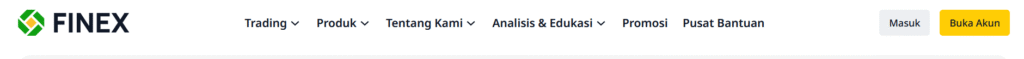 Finex.co.id homepage used in scam review article