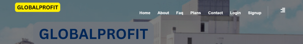 Globalprofit.online scam warning showing fake investment plans.