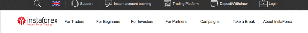 InstaForex.com scam homepage