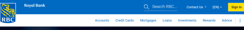 rbcroyalbank.com Homepage – Fake Banking Website Example