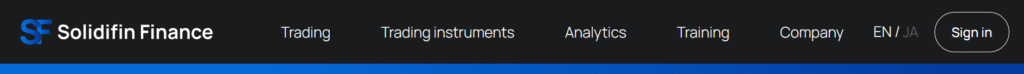 Solidifin.pro website homepage
