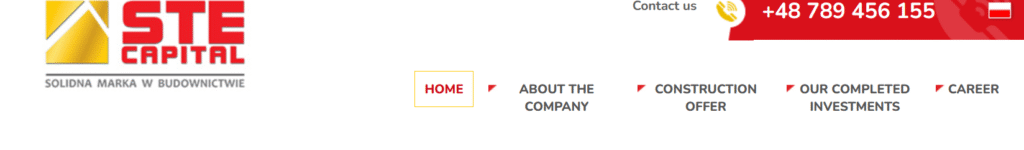 Stecapital.pl scam homepage