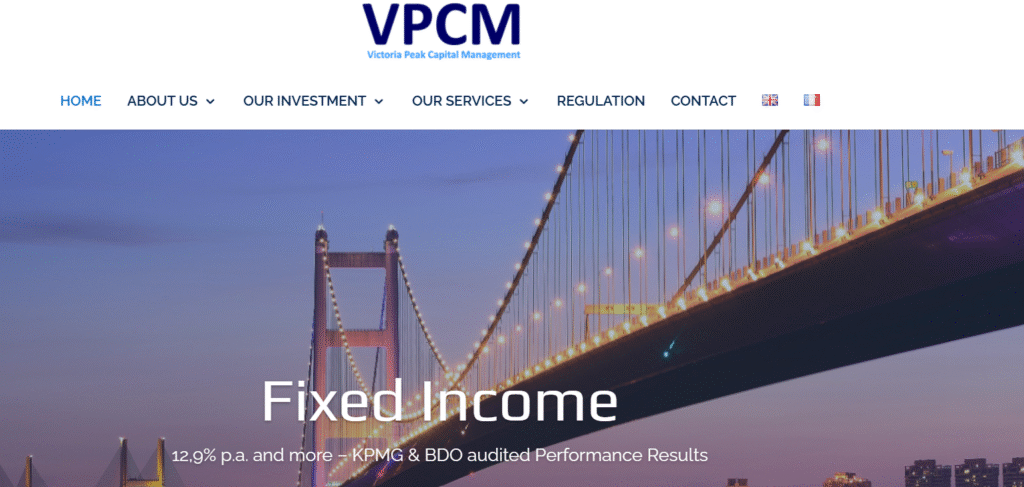 Screenshot of vpcmgroup.com homepage