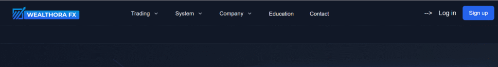 Wealthorafx.com homepage screenshot