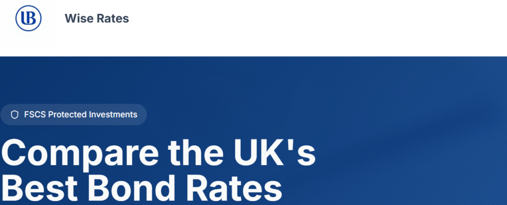 Screenshot of WiseRates.org scam website homepage