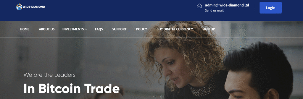 Wide-Diamond.ltd dashboard screenshot