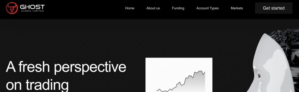 Screenshot of ghostgloballtd.com homepage.