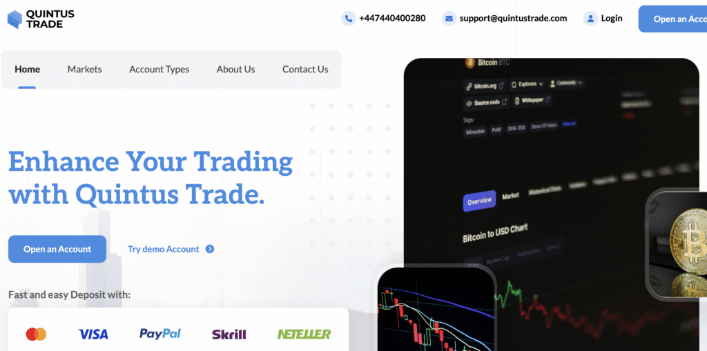 alt="QuintusTrade.com login page screenshot"