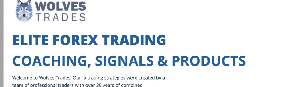 WolvesTrades.com Scam Platform Screenshot