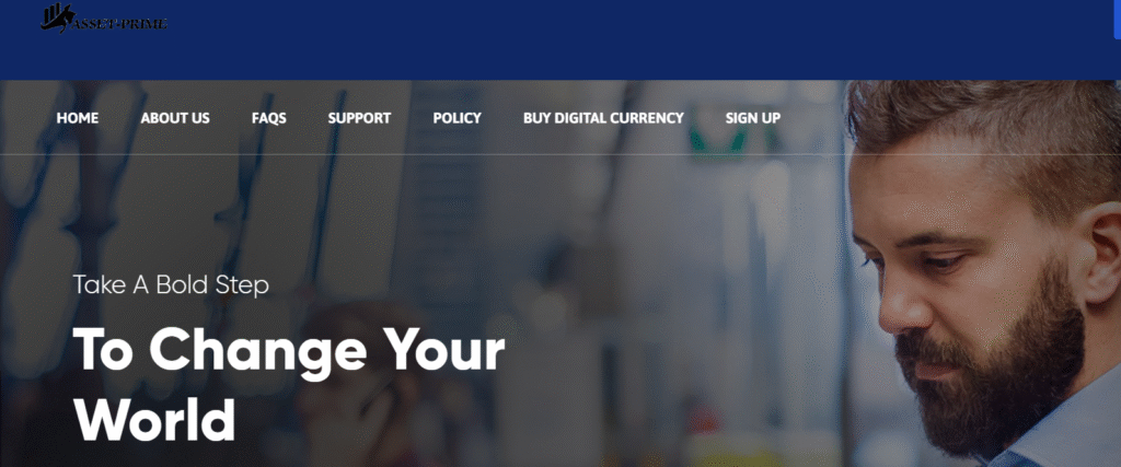 Asset‑Prime.com website homepage screenshot